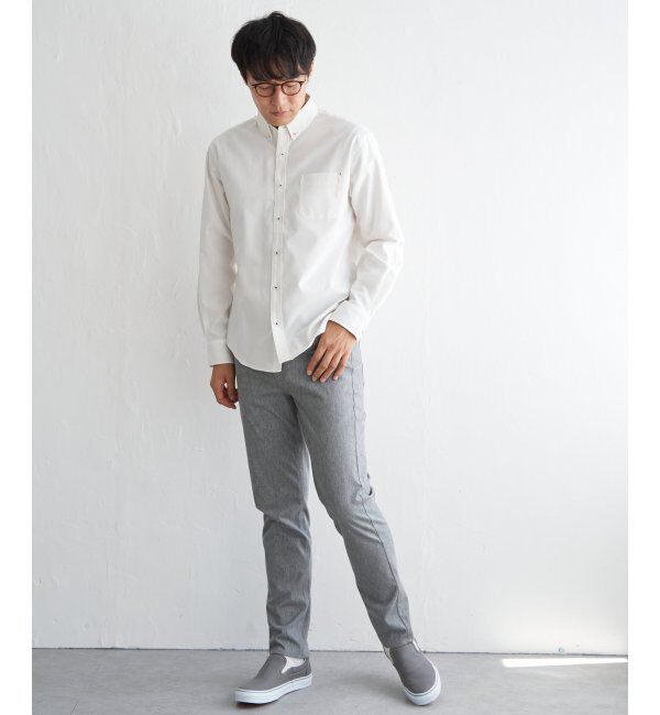 ikka「【吸水速乾】イージーケアオックスボタンダウンシャツ」|シャツ・ブラウス|