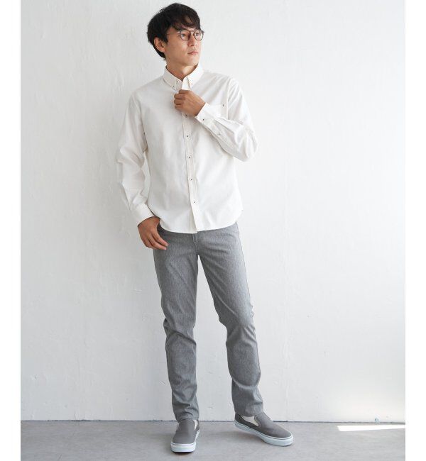 ikka「【吸水速乾】イージーケアオックスボタンダウンシャツ」|シャツ・ブラウス|