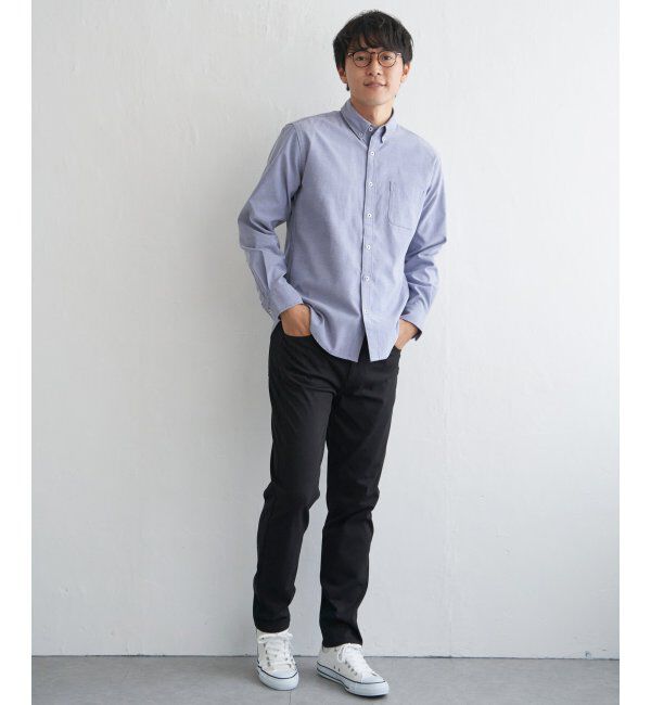 ikka「【吸水速乾】イージーケアオックスボタンダウンシャツ」|シャツ・ブラウス|