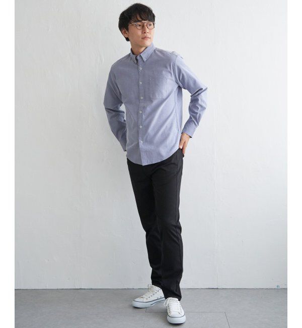 ikka「【吸水速乾】イージーケアオックスボタンダウンシャツ」|シャツ・ブラウス|
