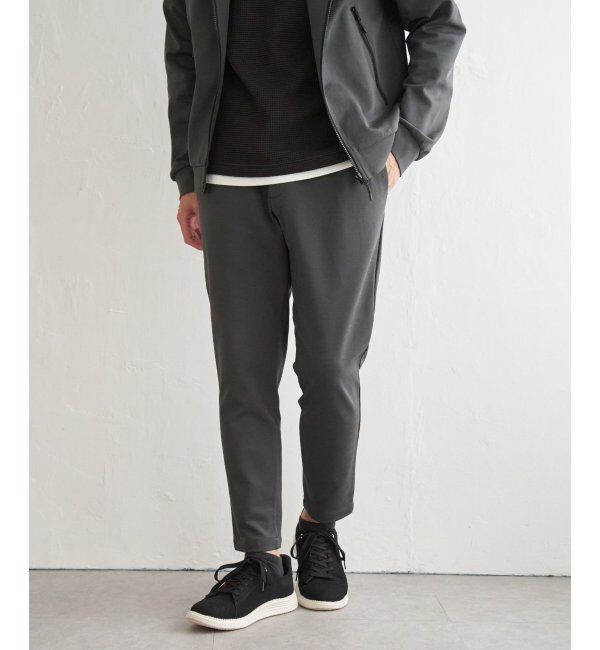 ikka「ドライポンチテーパードパンツ」|その他|ミディアムグレー