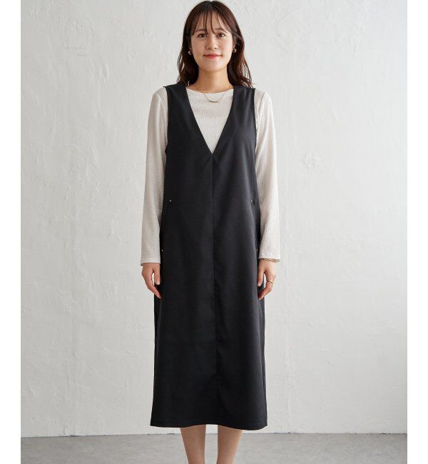 ikka「【2点セット】ジャンパースカートセット」|ワンピース|