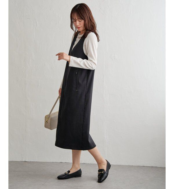 ikka「【2点セット】ジャンパースカートセット」|ワンピース|