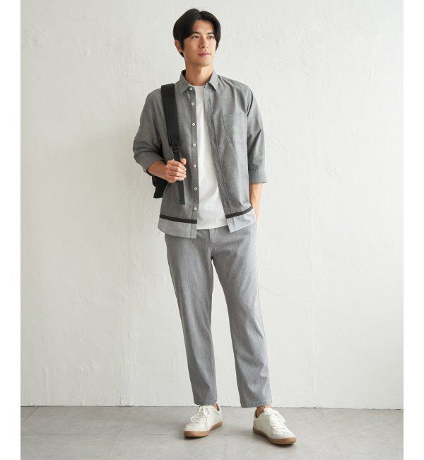 ikka「オックス袖2way裾切り替えシャツ」|シャツ・ブラウス|