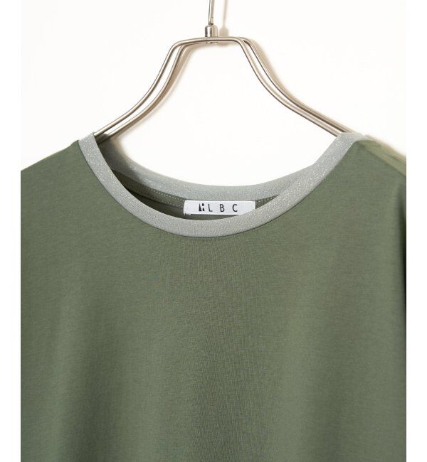 Lbc with Life「ラメ袖フレンチTシャツ」|Tシャツ・カットソー|