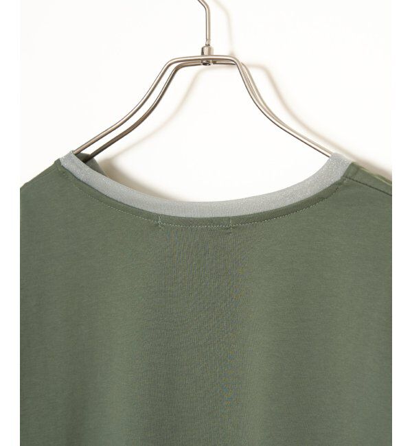 Lbc with Life「ラメ袖フレンチTシャツ」|Tシャツ・カットソー|