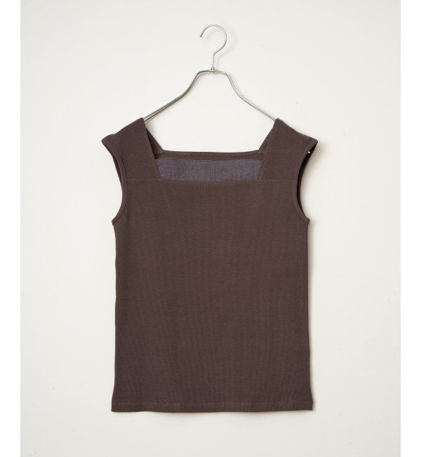 Lbc with Life「スクエアネックシアーレイヤードタンクトップ」|キャミソール|