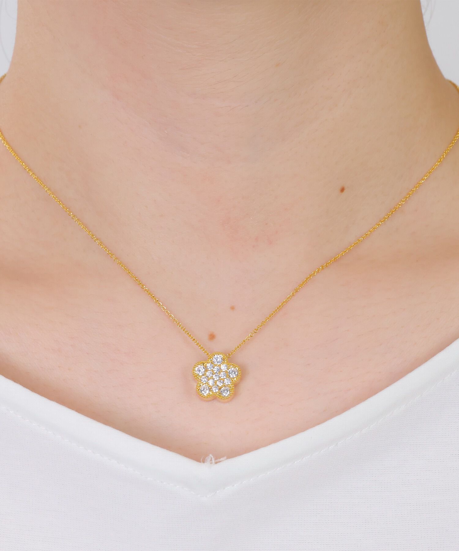 MARY QUANT「ダブルサイドデイジー ネックレス」|ネックレス|ゴールド