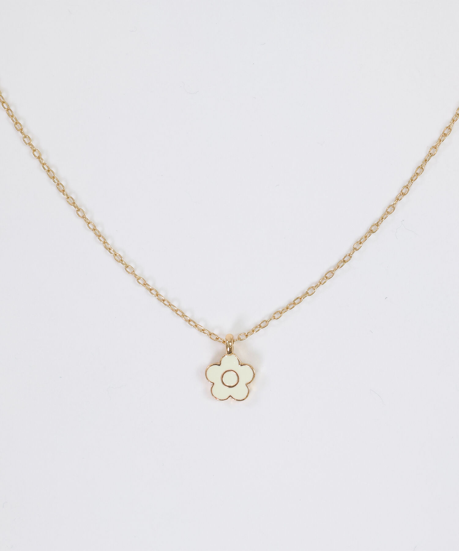 MARY QUANT「ミニデイジーエポ ネックレス」|ネックレス|ホワイト