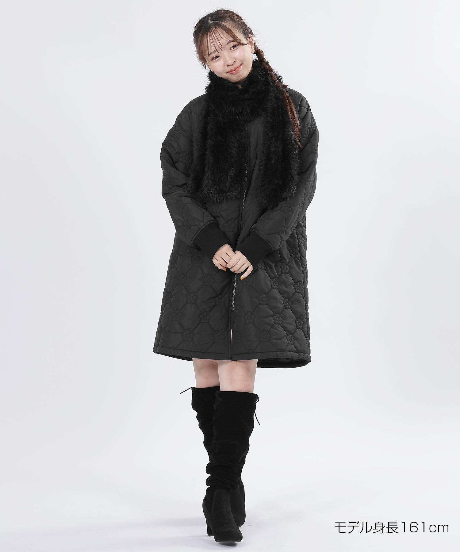 MARY QUANT「デイジーキルト中綿 ブルゾン」|ダウン|