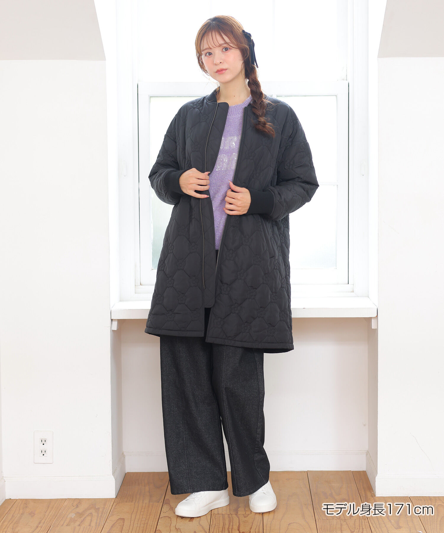 MARY QUANT「デイジーキルト中綿 ブルゾン」|ダウン|