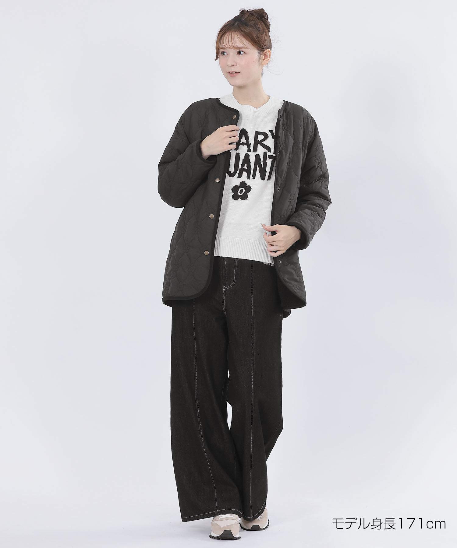 MARY QUANT「リバーシブル キルト ブルゾン」|ダウン|