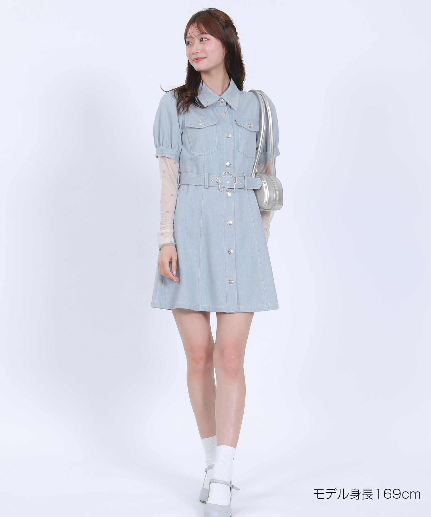 MARY QUANT「デイジーバックルデニムミニ ワンピース」|ワンピース|