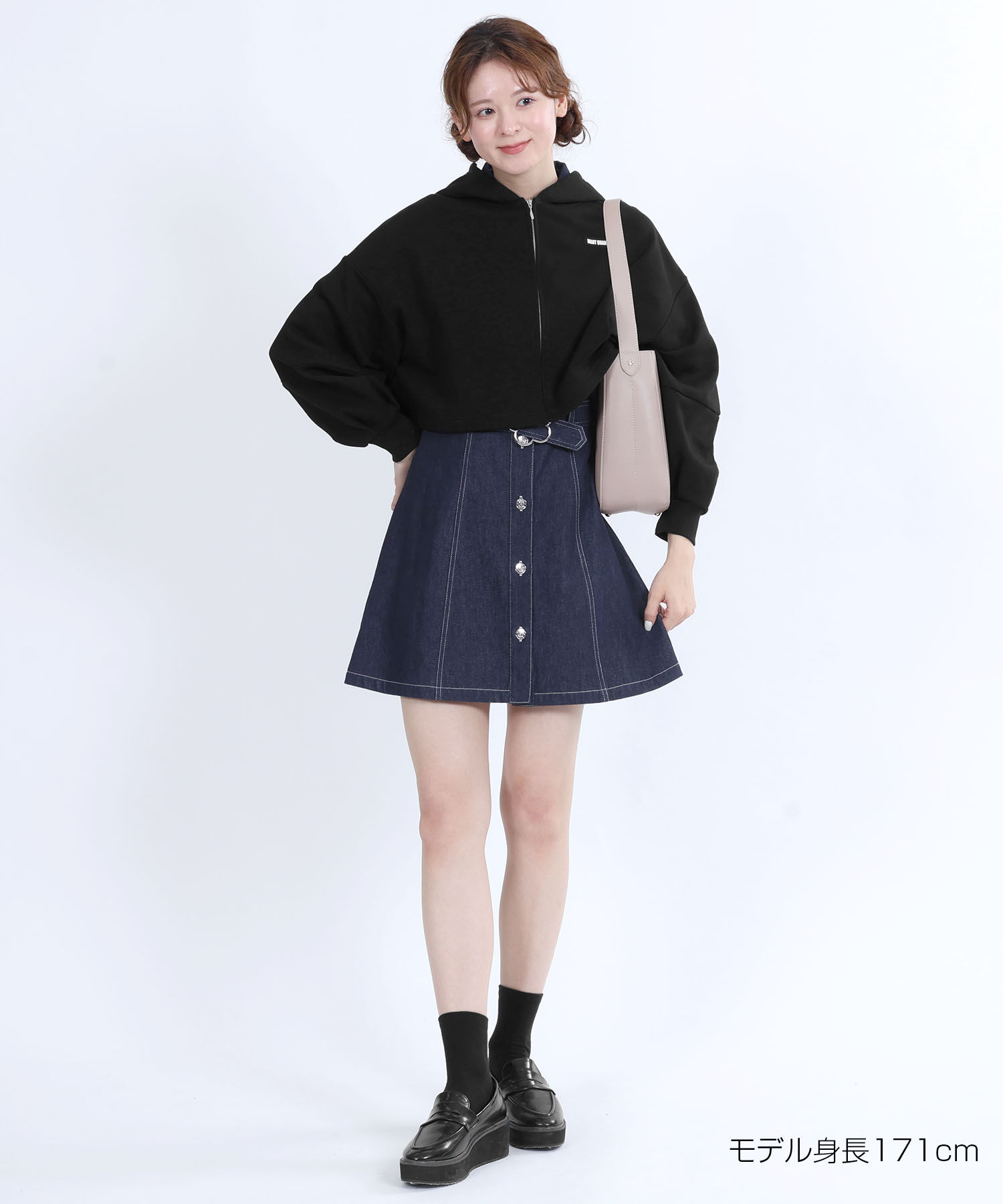 MARY QUANT「デイジーバックルデニムミニ ワンピース」|ワンピース|