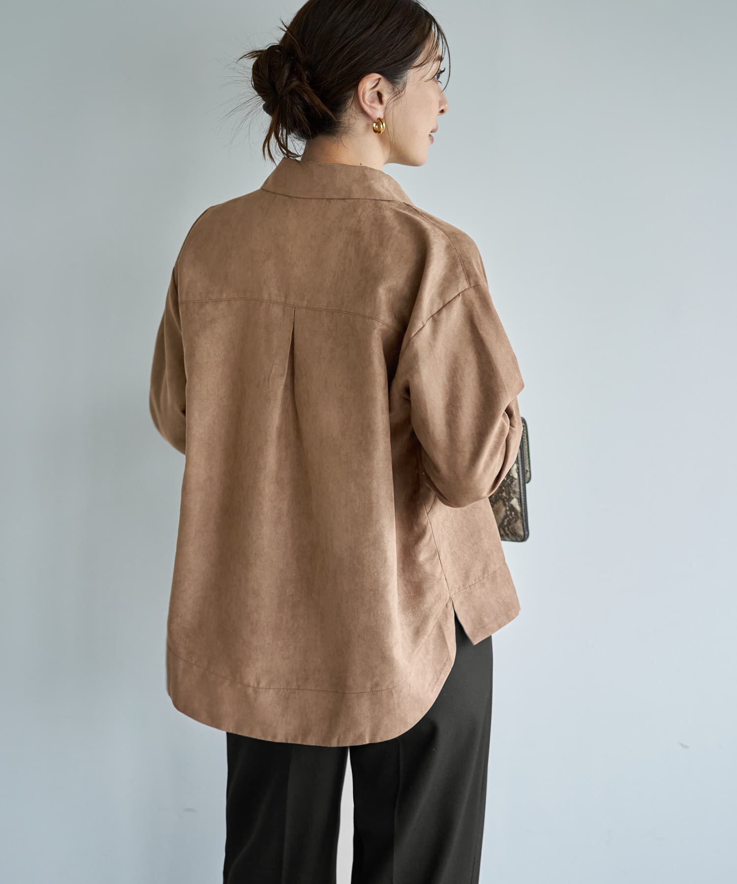 STYLE DELI「【LUXE】ライトスエードシャツ型ジャケット」|その他|