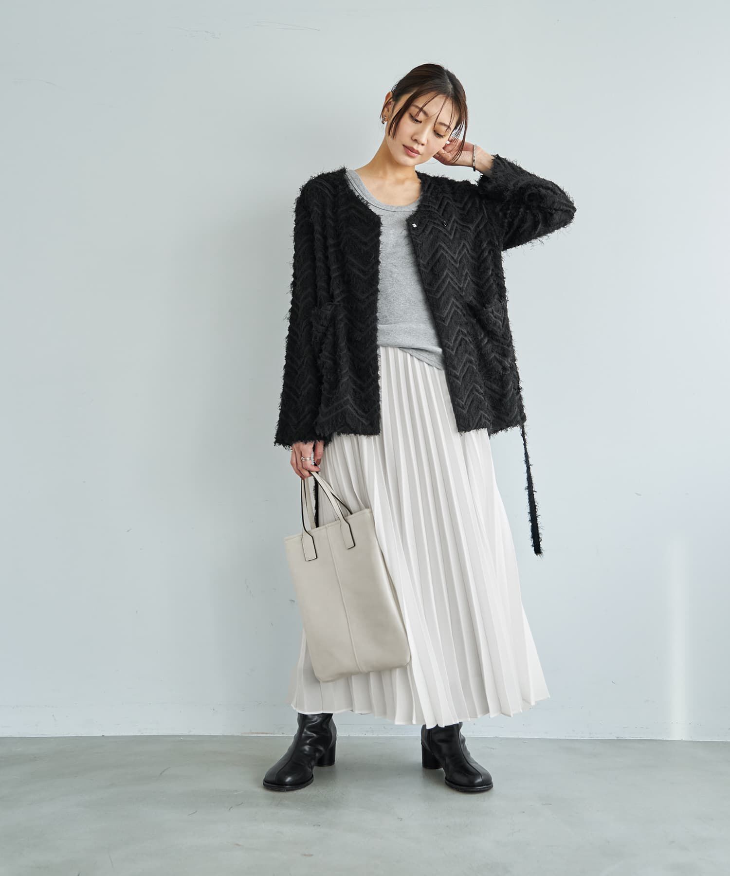 STYLE DELI「【訳あり】フリンジライトジャケット」|ノーカラージャケット|