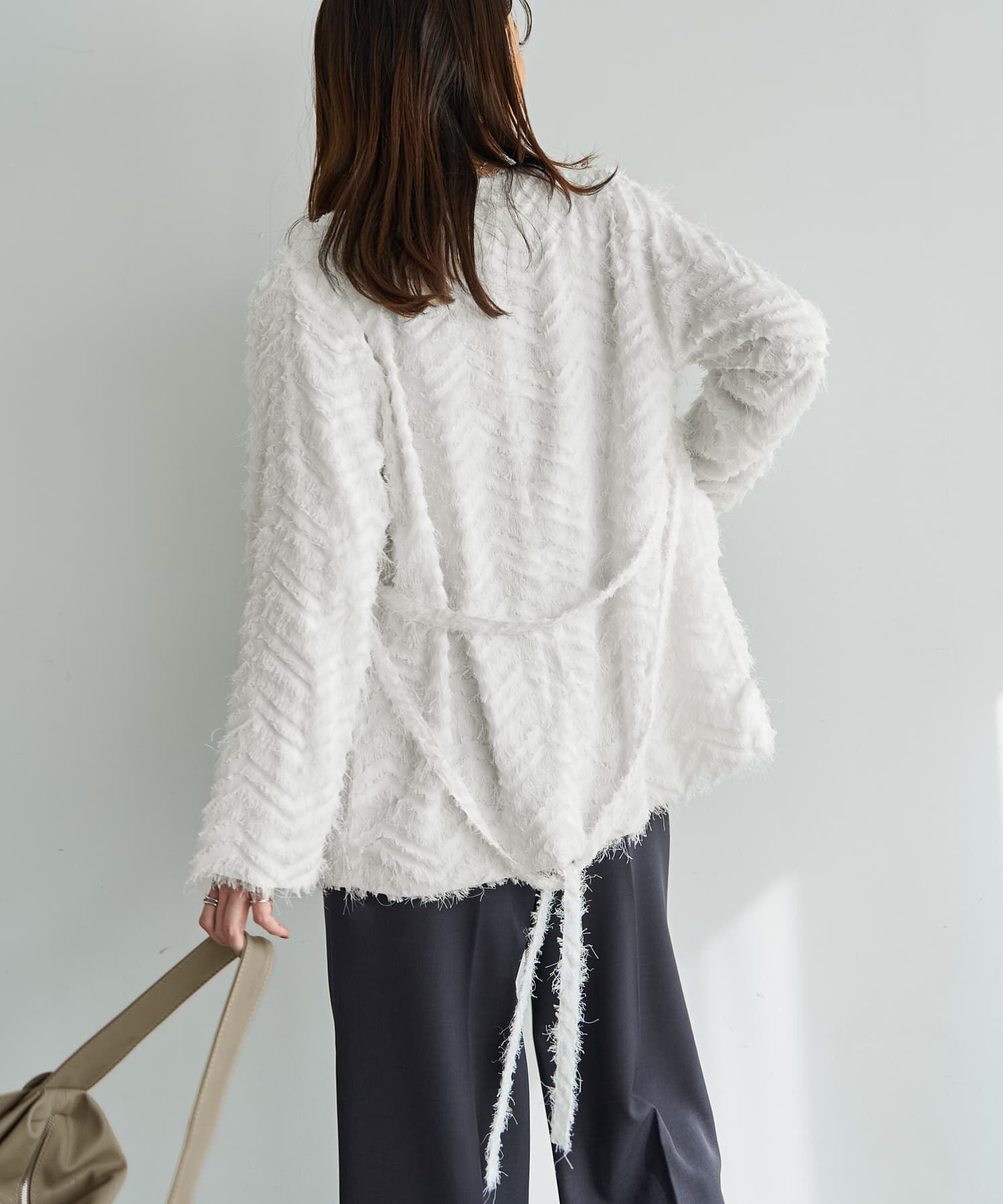 STYLE DELI「【訳あり】フリンジライトジャケット」|ノーカラージャケット|