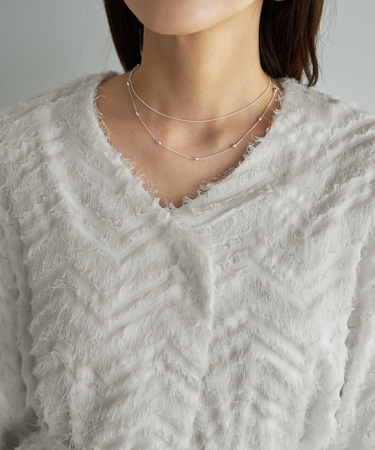 STYLE DELI「【訳あり】フリンジライトジャケット」|ノーカラージャケット|