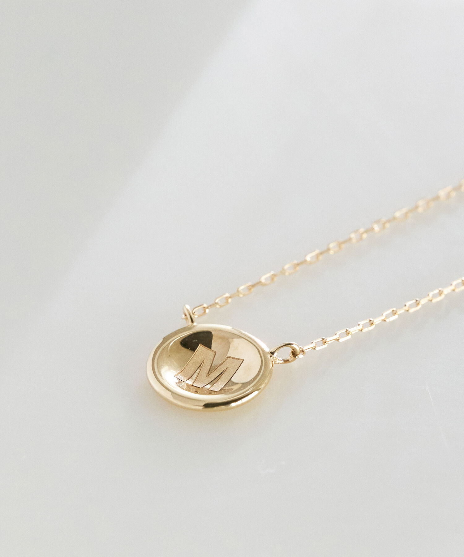 JUPITER「【K10】イニシャルコインネックレス」|ネックレス|