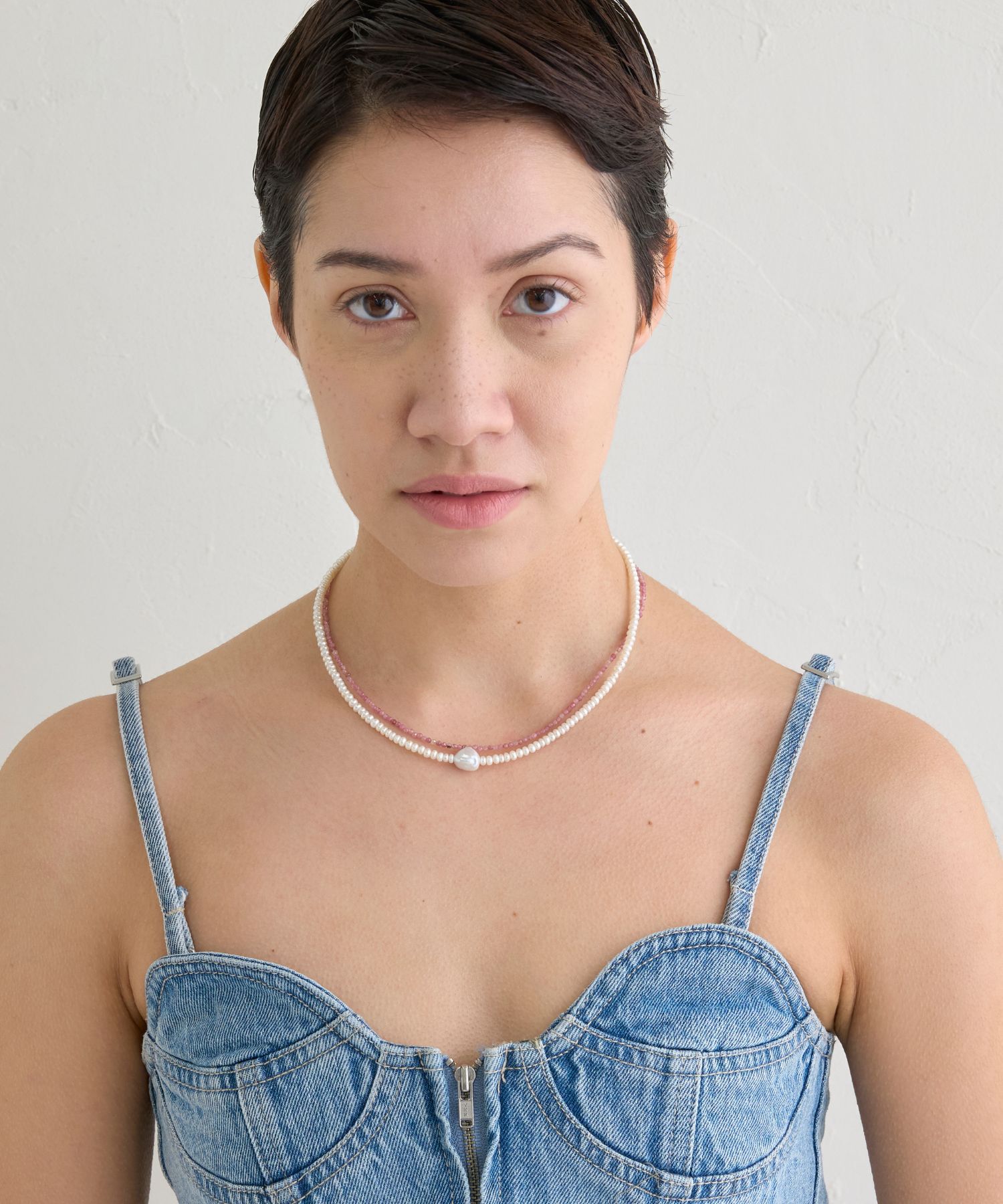 JUPITER「【淡水パール】バロックパールネックレス/40cm」|ネックレス|