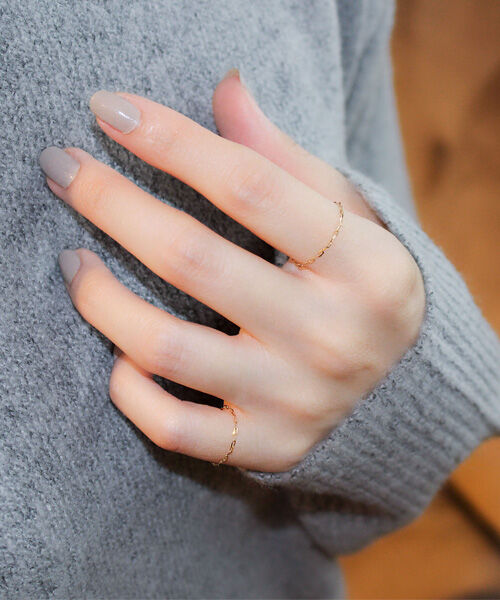 Phoebe「【K10】ブライトネスチェーンリング／BOXつき」|リング|