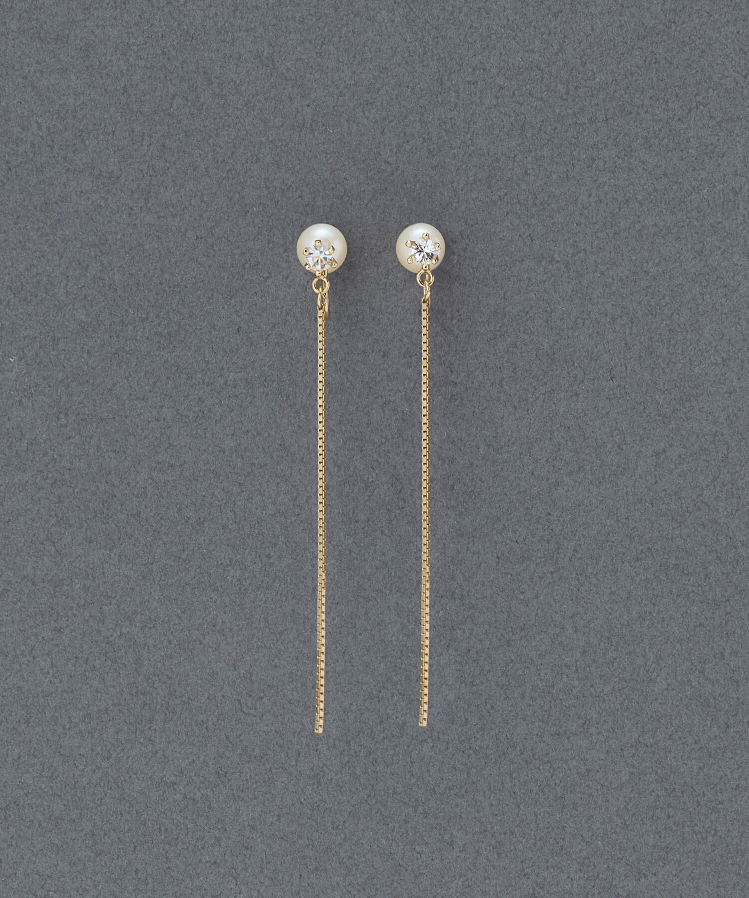 Phoebe「2wayベーシックパールエレガントイヤリング　ゴールド　結婚式/セレモニー/入学式/卒業式/式典」|イヤリング|