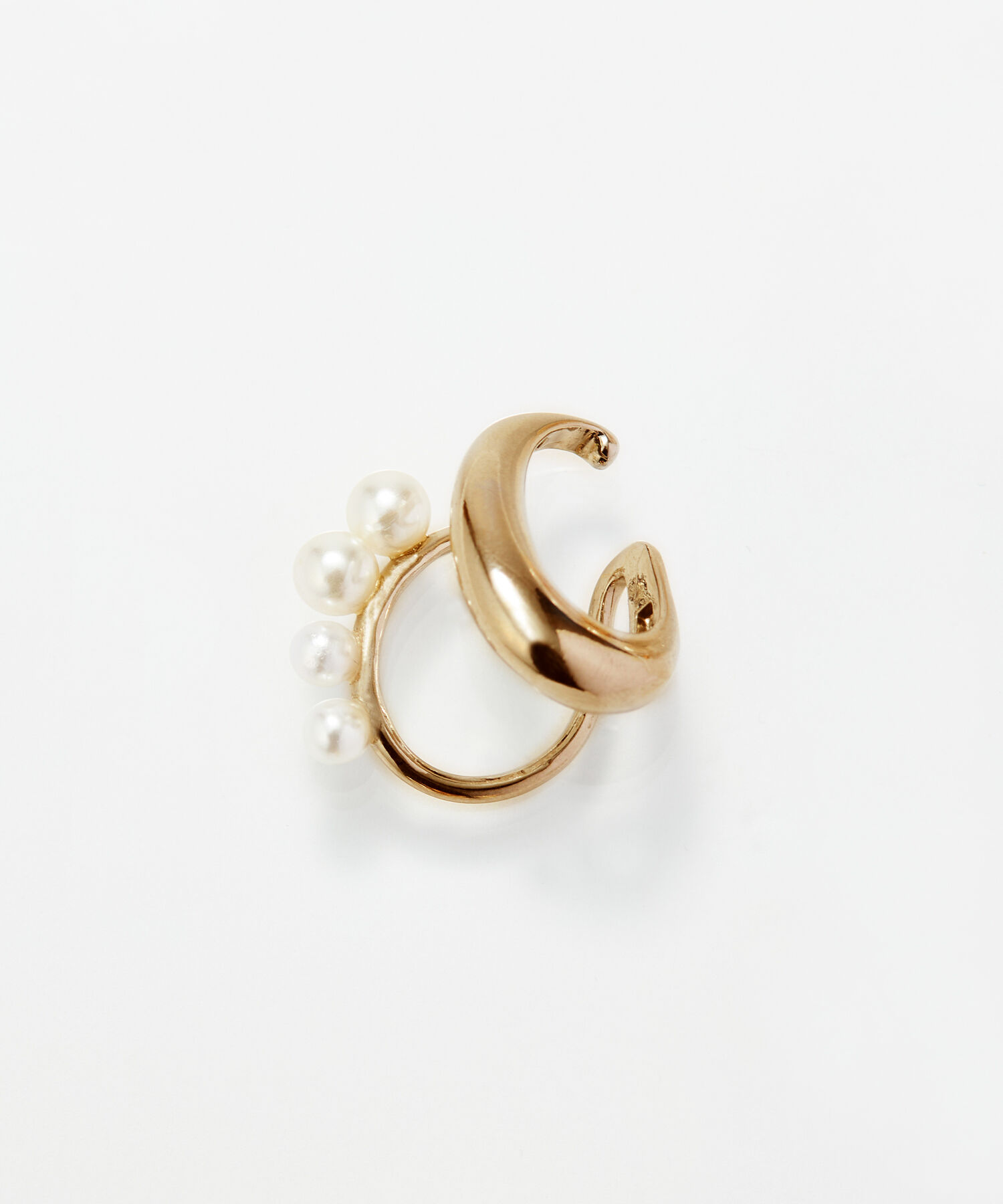 Phoebe「【シリーズ累計販売10000点突破！】ドレッシングパールイヤーカフ　ゴールド」|イヤーカフ|