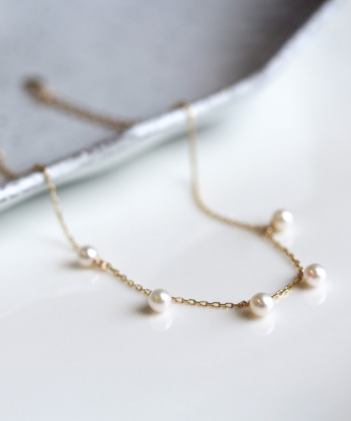  「K10YG/PG アコヤパール ブレスレット」|ブレスレット・バングル|K10 イエローゴールド