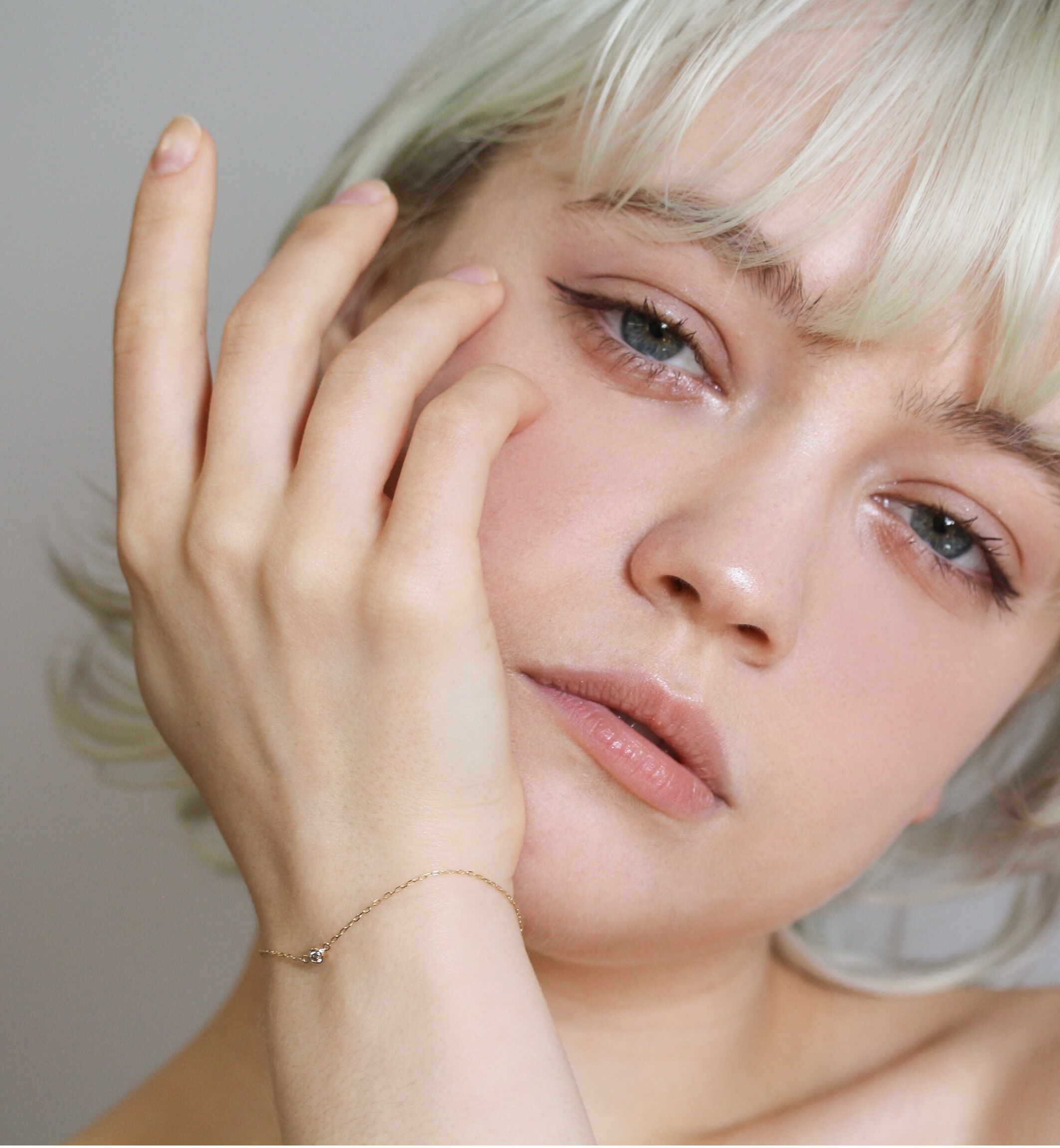  「ダイヤモンド 0.05ct ブレスレット | K10YG」|ブレスレット・バングル|K10 イエローゴールド