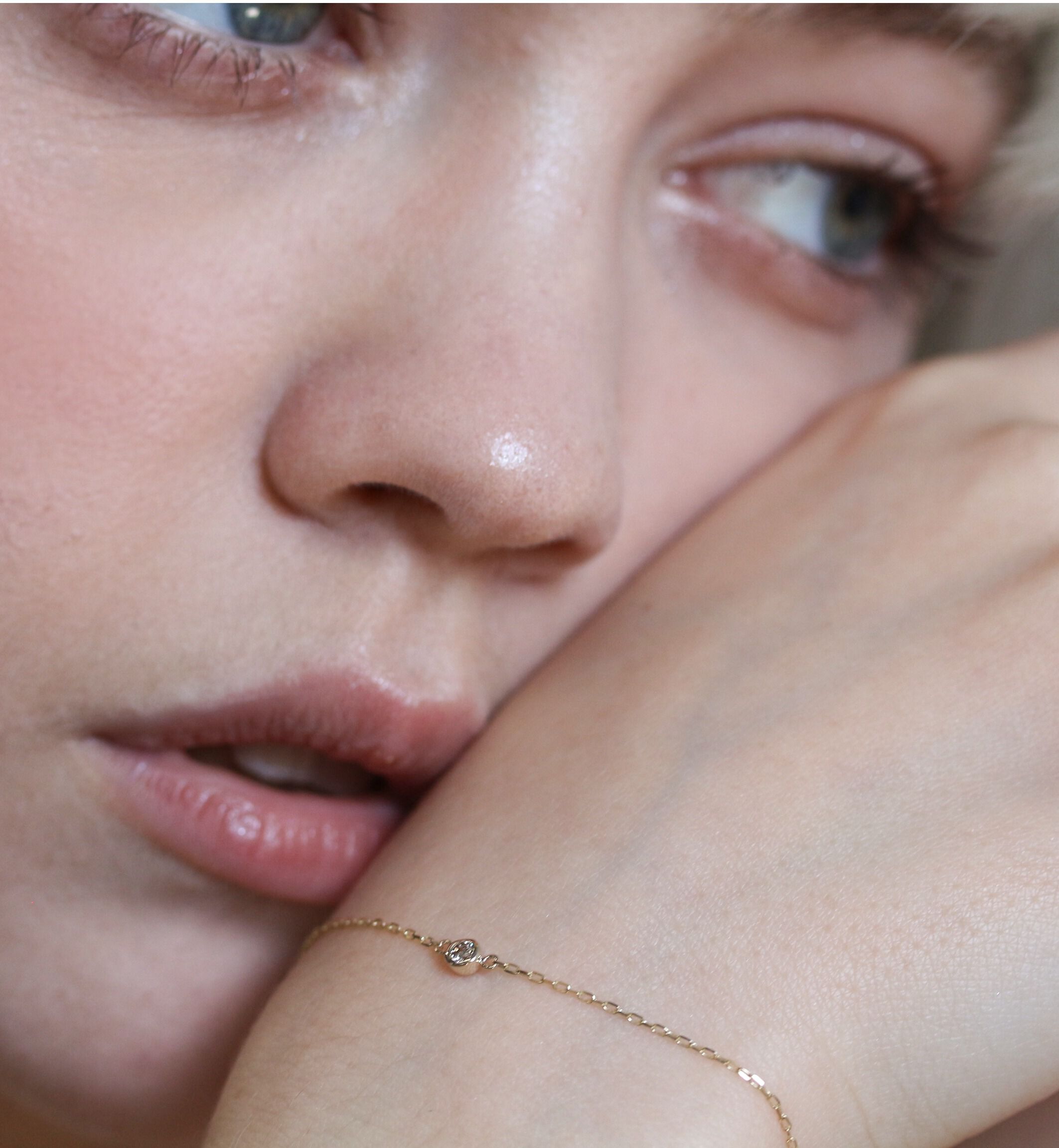  「ダイヤモンド 0.05ct ブレスレット | K10YG」|ブレスレット・バングル|