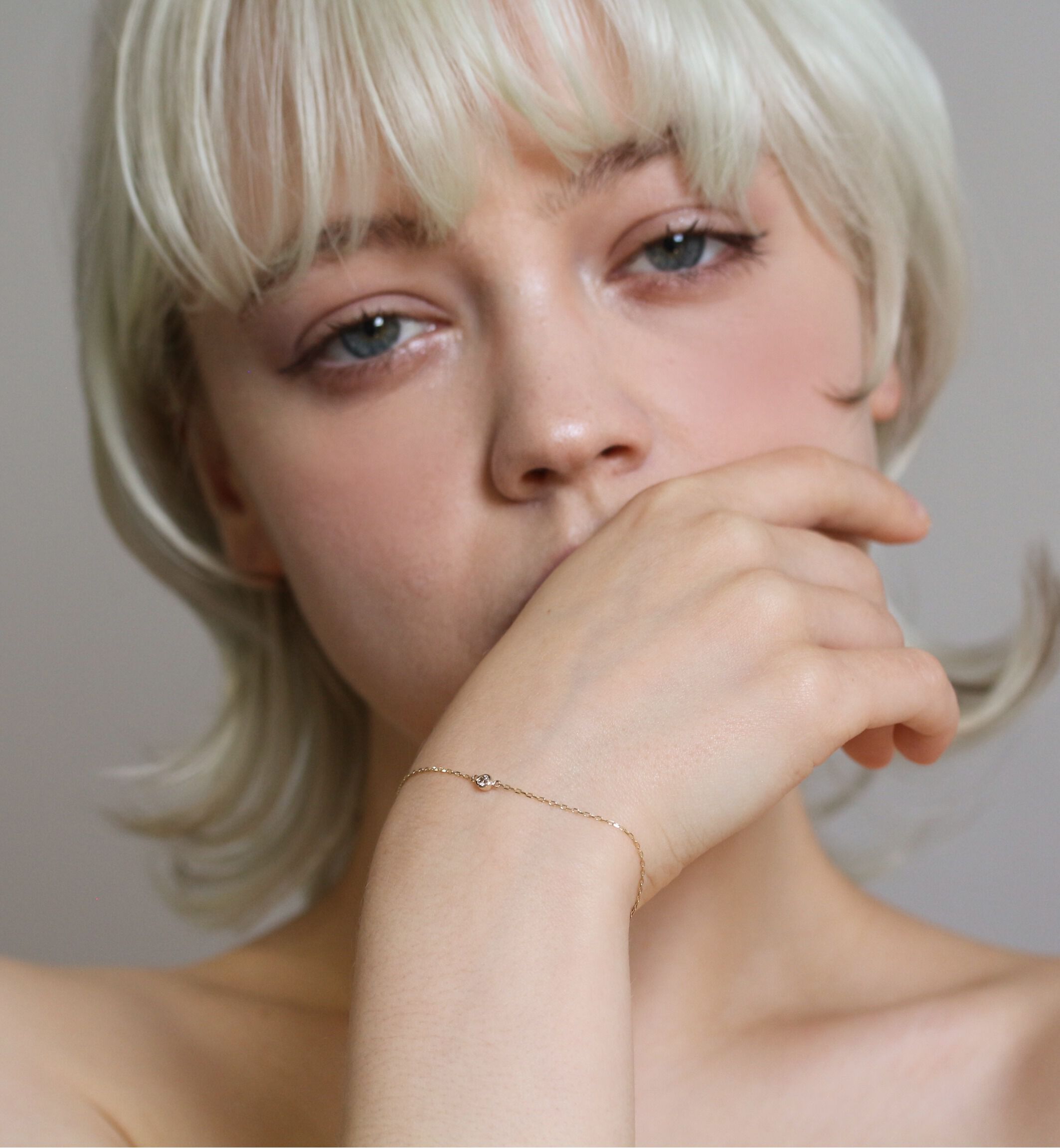  「ダイヤモンド 0.05ct ブレスレット | K10YG」|ブレスレット・バングル|