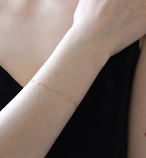  「ゴールド チェーン  ブレスレット| K10YG」|ブレスレット・バングル|