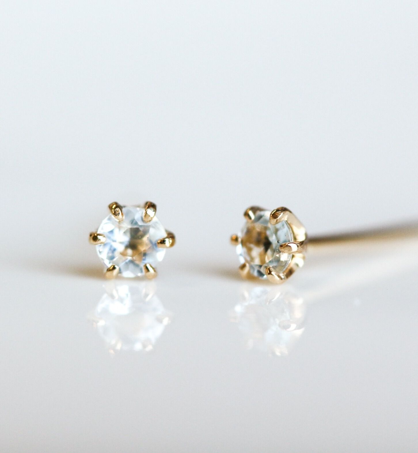  「誕生石 一粒ピアス | K18 」|ピアス|