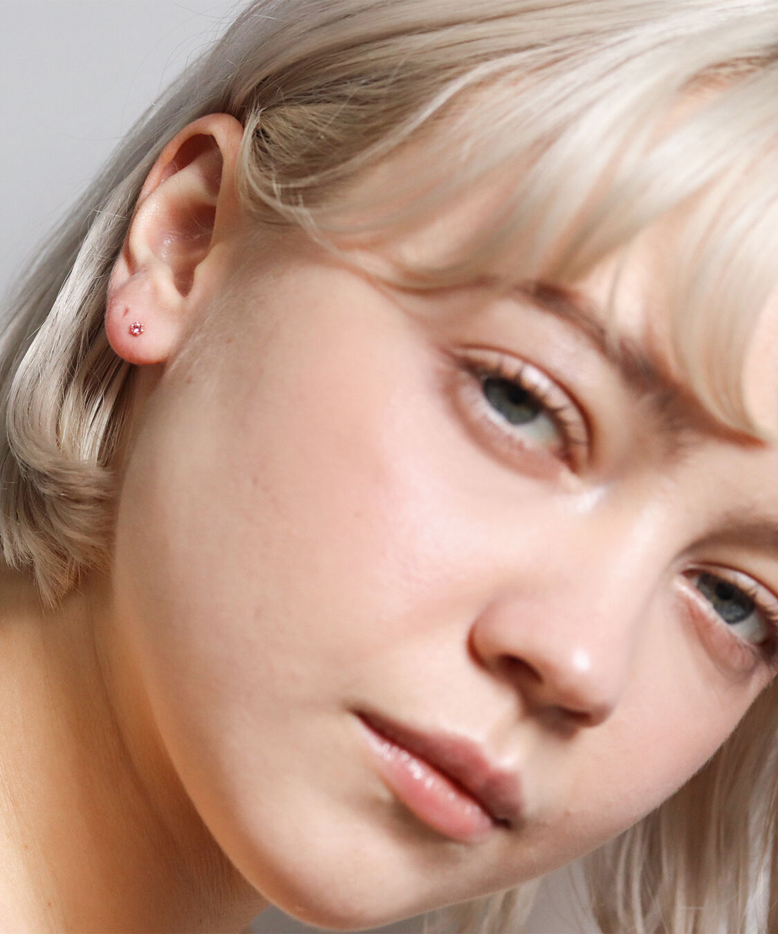  「誕生石 一粒ピアス | K18 」|ピアス|