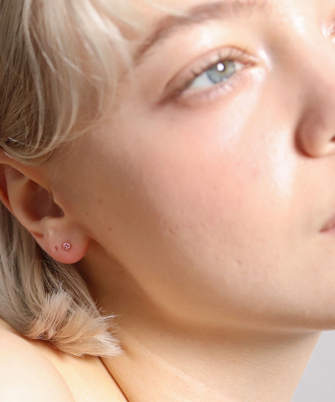  「誕生石 一粒ピアス | K18 」|ピアス|