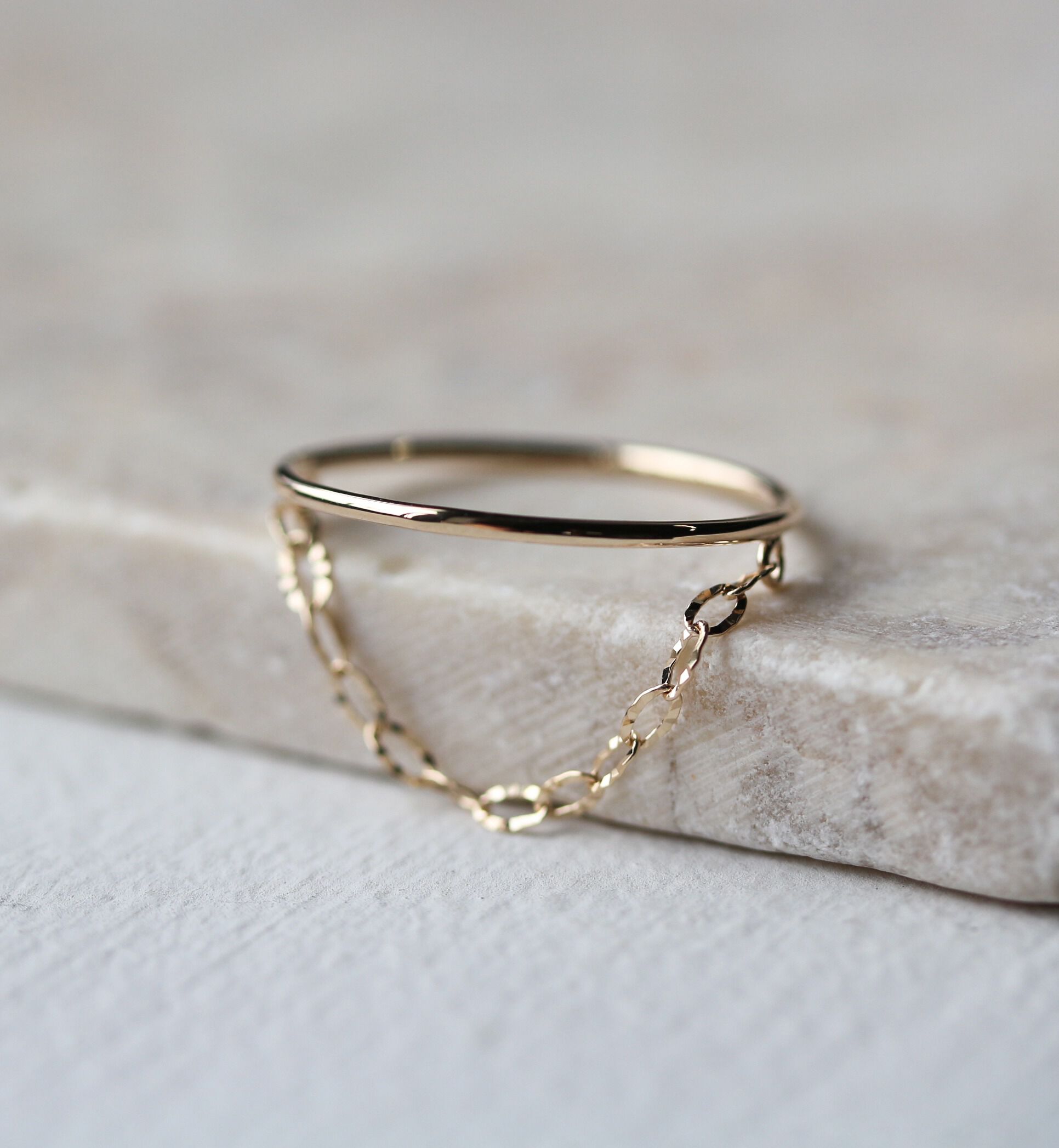  「ゴールド チェーン リング| K10YG」|リング|