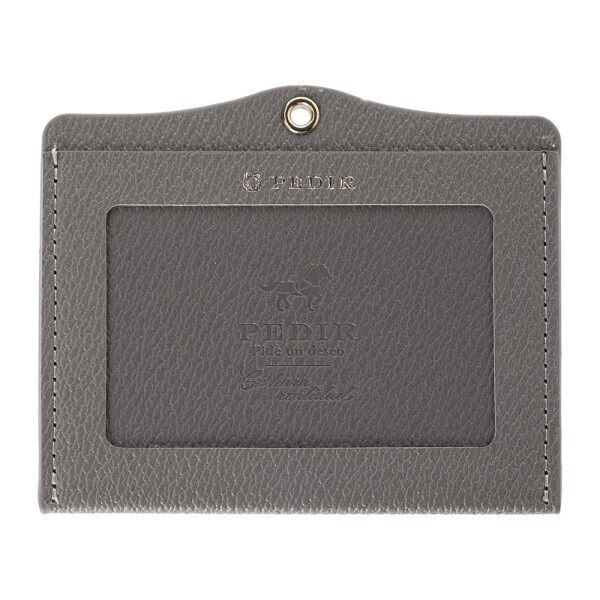 PEDIR「PEDIR(ペディール) マエストラーレ 安全パーツ付き ヨコ型IDケース マークス」|定期入れ|グレー