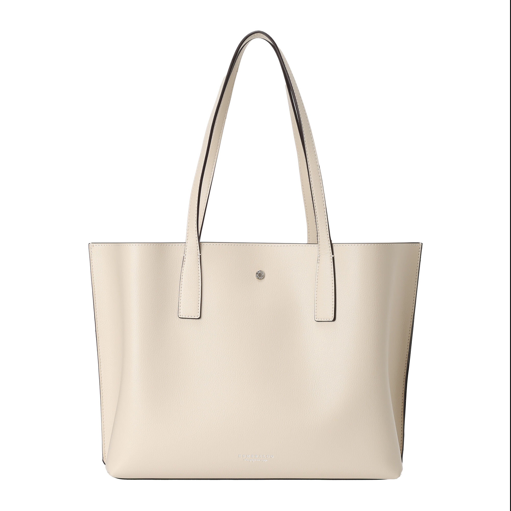  「３ポケットＡ４トート／ＥＳＭＥＲＡＬＤＯ　ｈａｐｐｉｎｅｓｓ」|トートバッグ|アイボリー