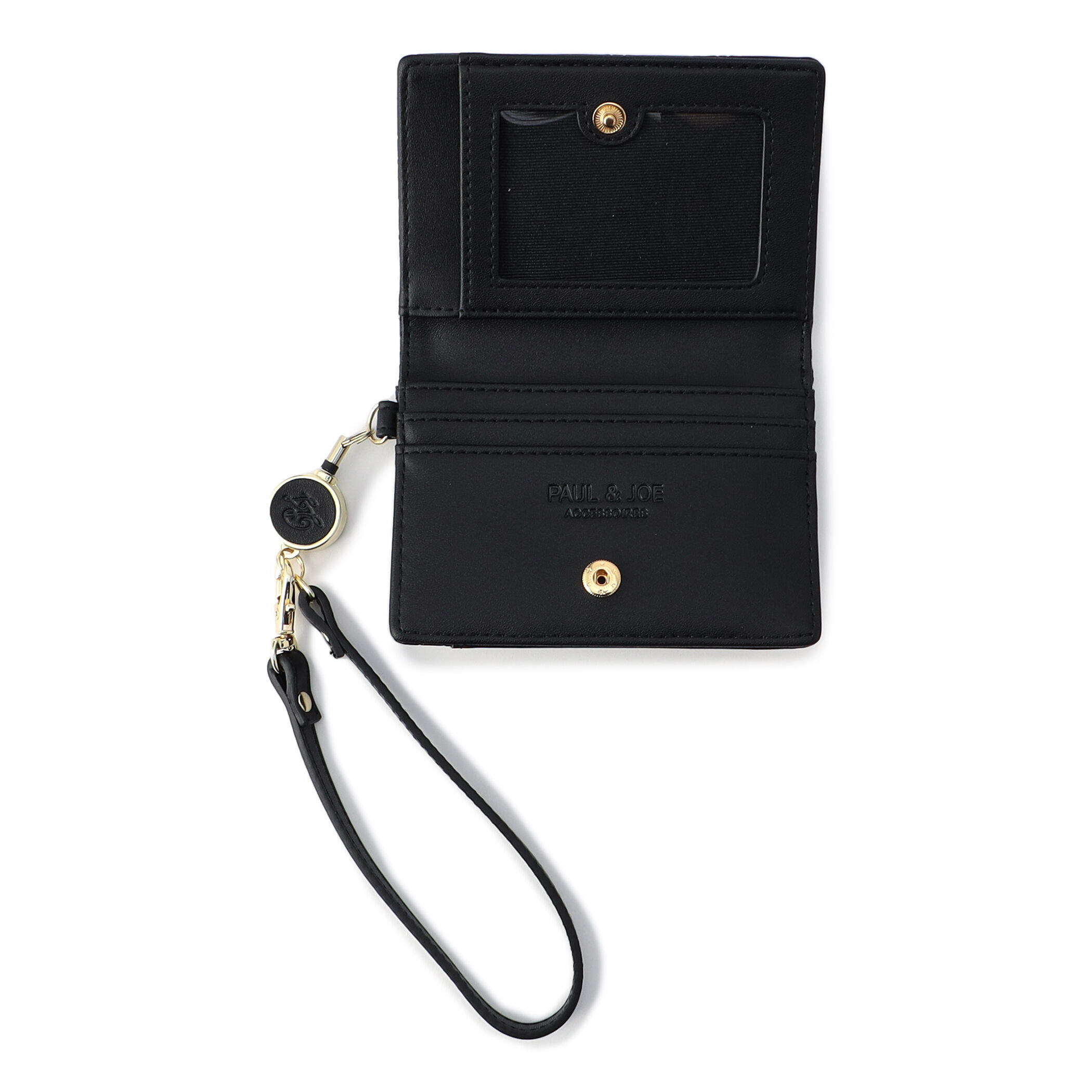 PAUL&JOE「２面パスケース／ロゴエンボス」|定期入れ|