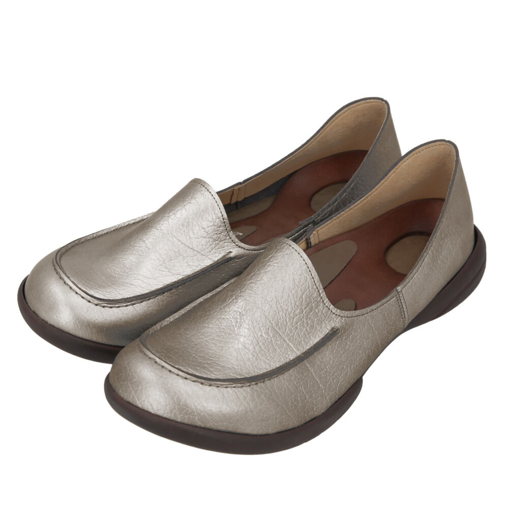 BACKYARD FAMILY「リゲッタ 靴 レディース 通販 ドライビングシューズ  ローファー コンフォートシューズ 運転」|ローファー|シルバー3