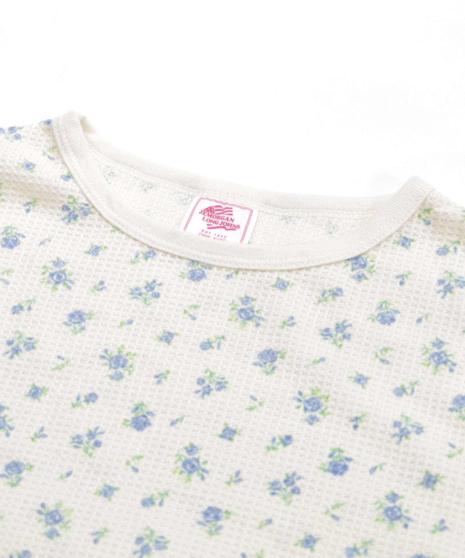 BACKYARD FAMILY「ワッフル 生地 セットアップ 通販 JEMORGAN サーマル JD570-59S 花柄 かわいい」|ルームウェア|