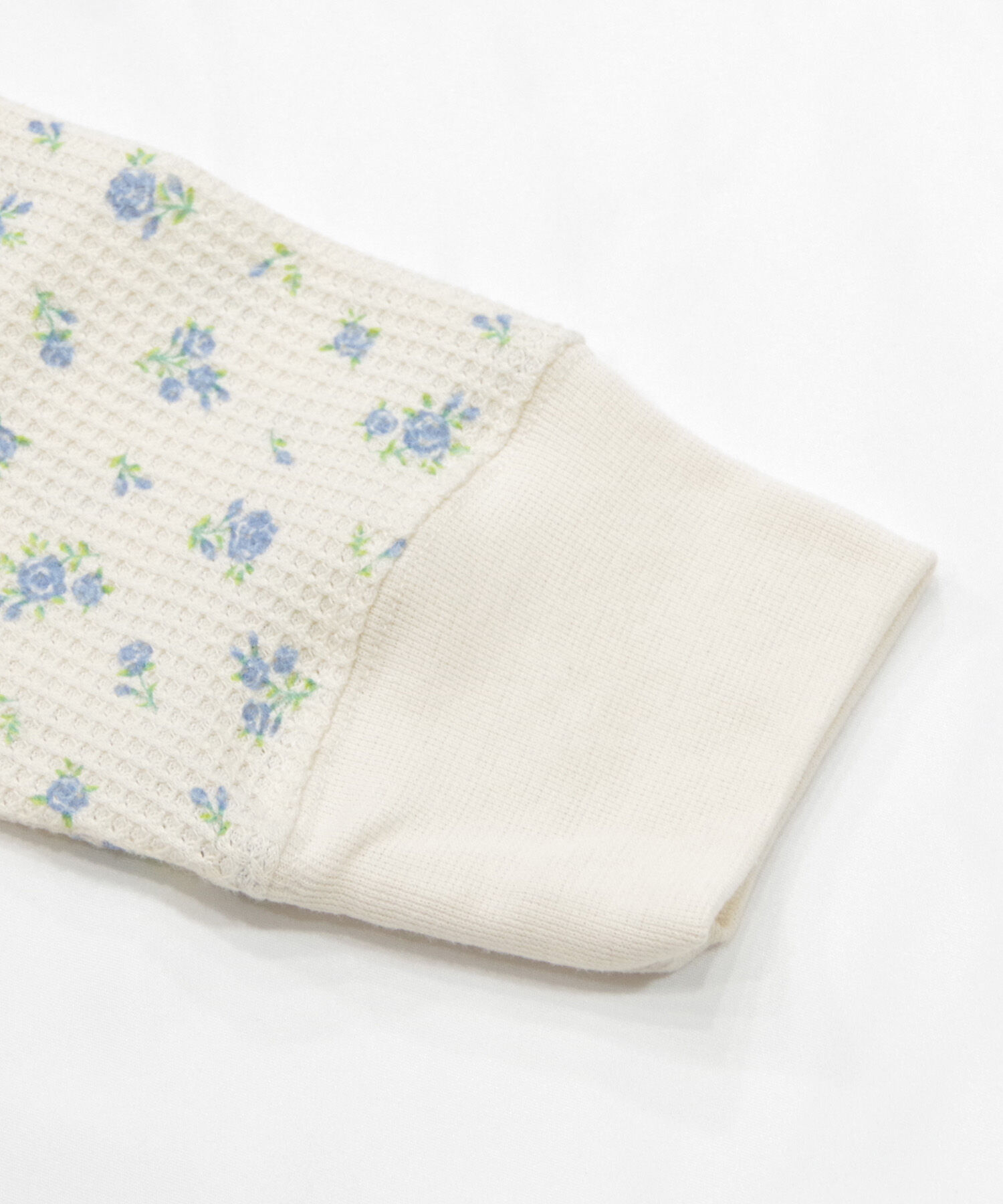 BACKYARD FAMILY「ワッフル 生地 セットアップ 通販 JEMORGAN サーマル JD570-59S 花柄 かわいい」|ルームウェア|