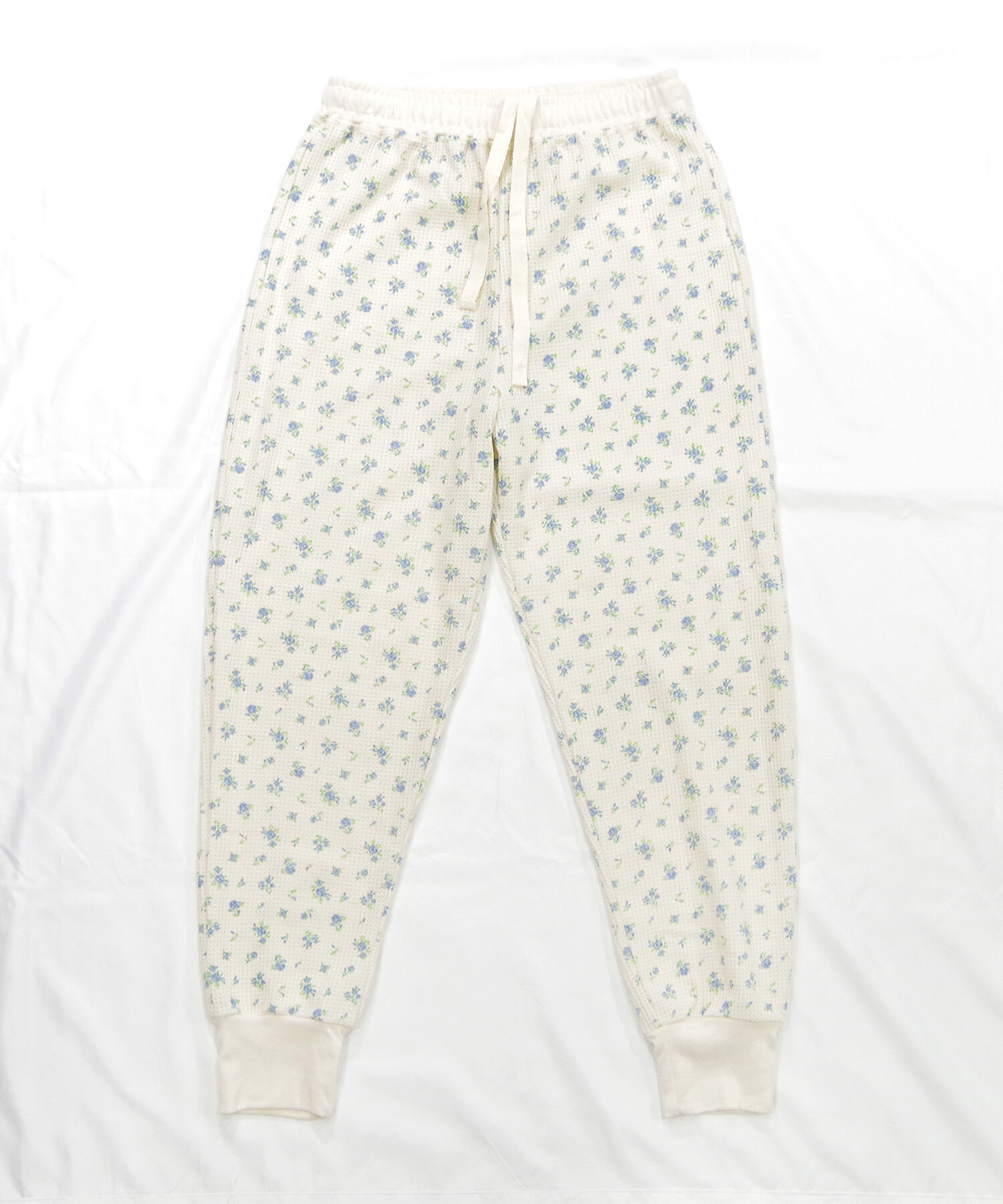 BACKYARD FAMILY「ワッフル 生地 セットアップ 通販 JEMORGAN サーマル JD570-59S 花柄 かわいい」|ルームウェア|