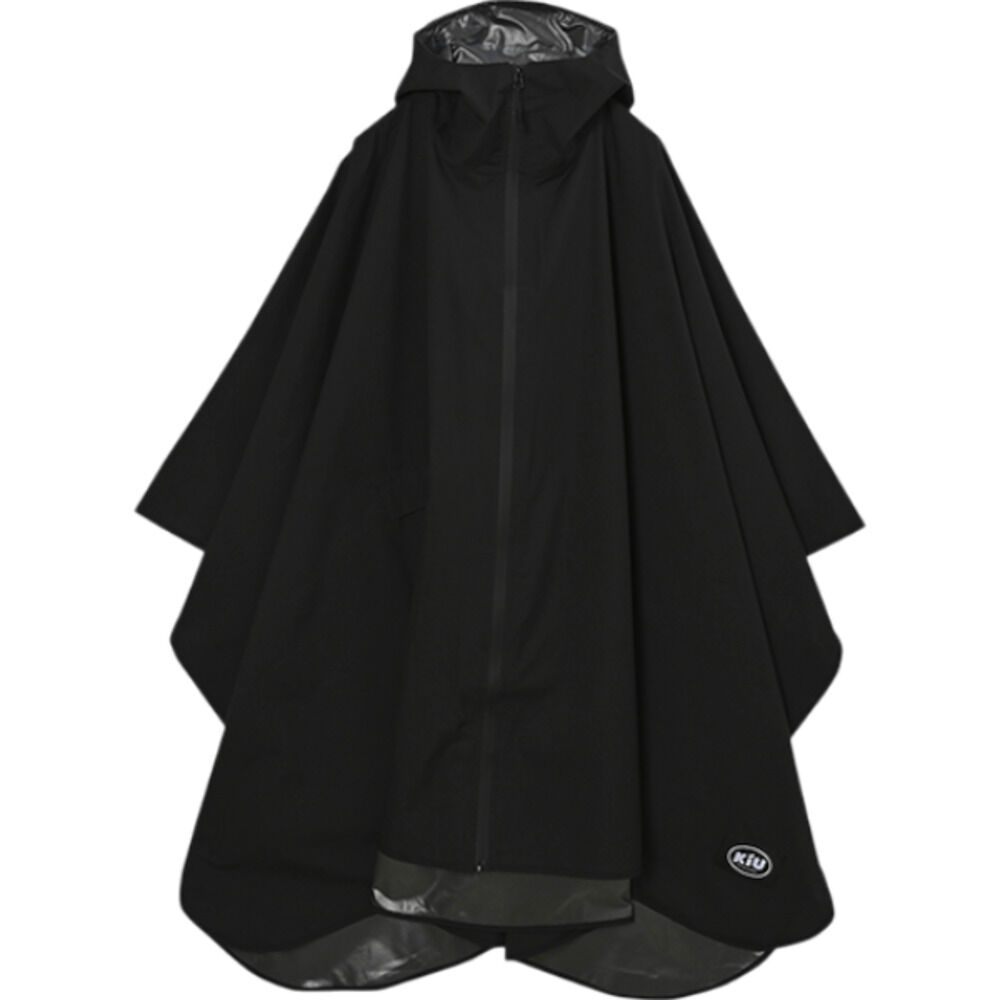 BACKYARD FAMILY「kiu キウ レインコート ポンチョ 通販 ポンチョスリーブ レインポンチョ 雨具 雨合羽 かっぱ」|レインコート|ブラック2