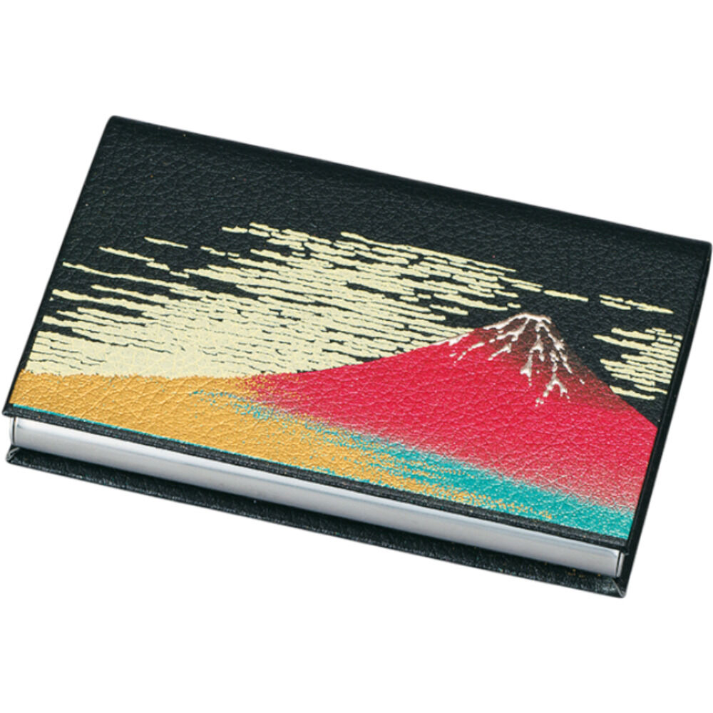 BACKYARD FAMILY「山中塗 カードケース 通販 日本製 国産 名刺入れ ミタニ 山中漆器 和風 和柄 蒔絵 漆芸」|名刺入れ・カードケース|ブラック2