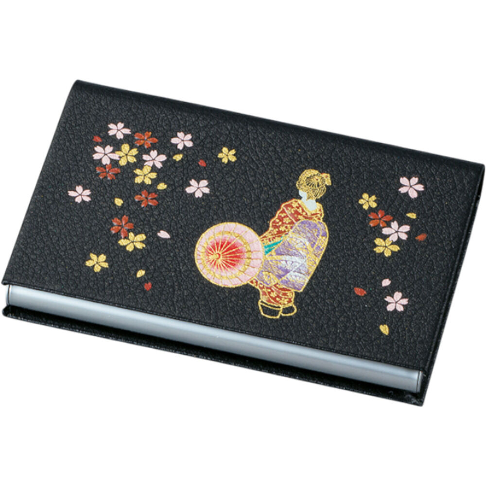 BACKYARD FAMILY「山中塗 カードケース 通販 日本製 国産 名刺入れ ミタニ 山中漆器 和風 和柄 蒔絵 漆芸」|名刺入れ・カードケース|ブラック6