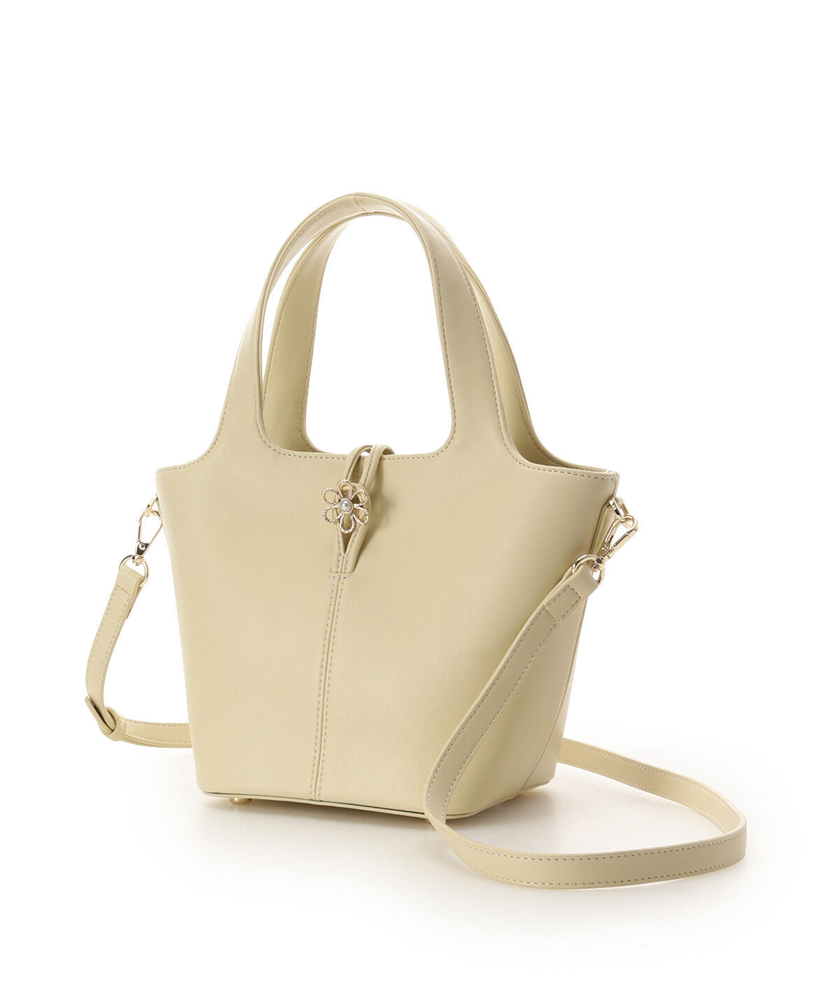 Samantha Thavasa「オリジナルフラワーモチーフ金具 ハンドバッグ」|ハンドバッグ|