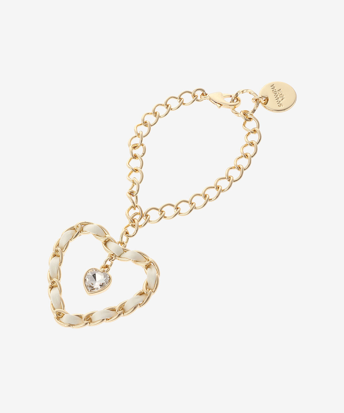 Samantha Vega「ビジューハートチャーム」|チャーム・キーホルダー|ホワイト