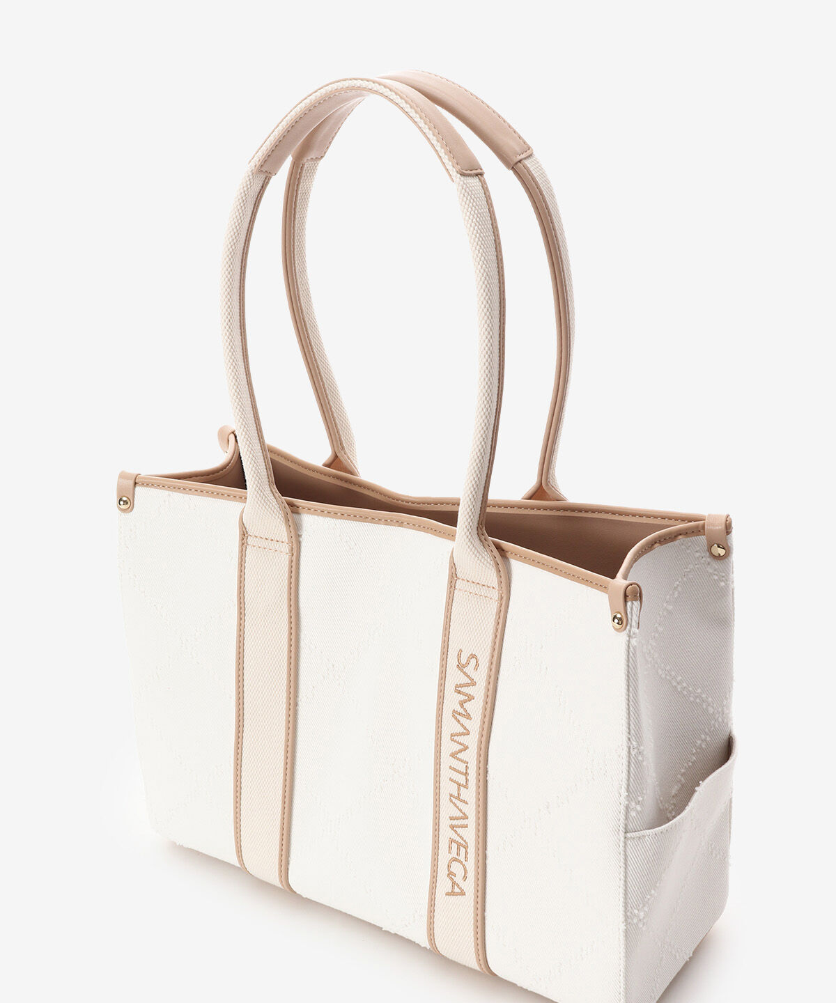 Samantha Vega「ロゴテープデニム風A4トート」|トートバッグ|