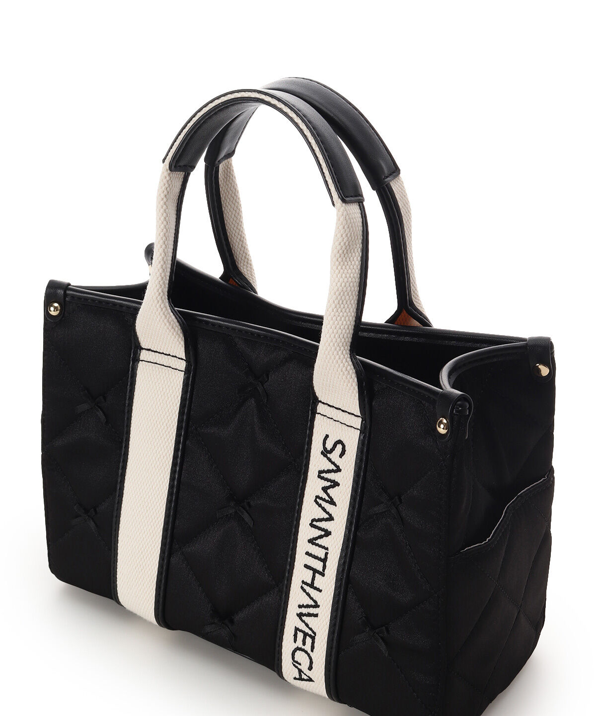 Samantha Vega「ロゴテープリボン　ハンドバッグ」|ハンドバッグ|